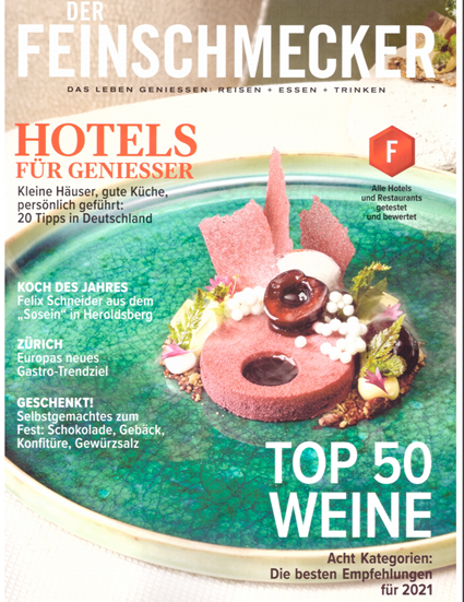 Der Feinschmecker 12-2020: "Hotels für Genießer"