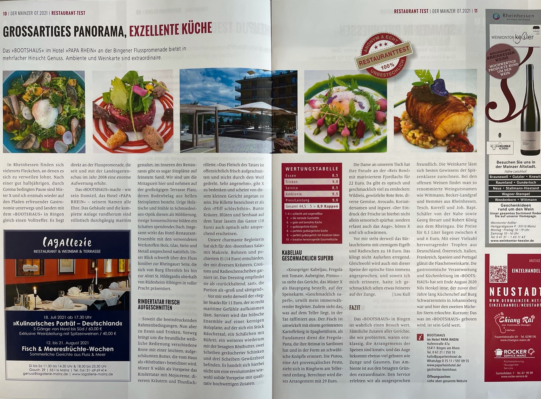 DER MAINZER Restauranttest