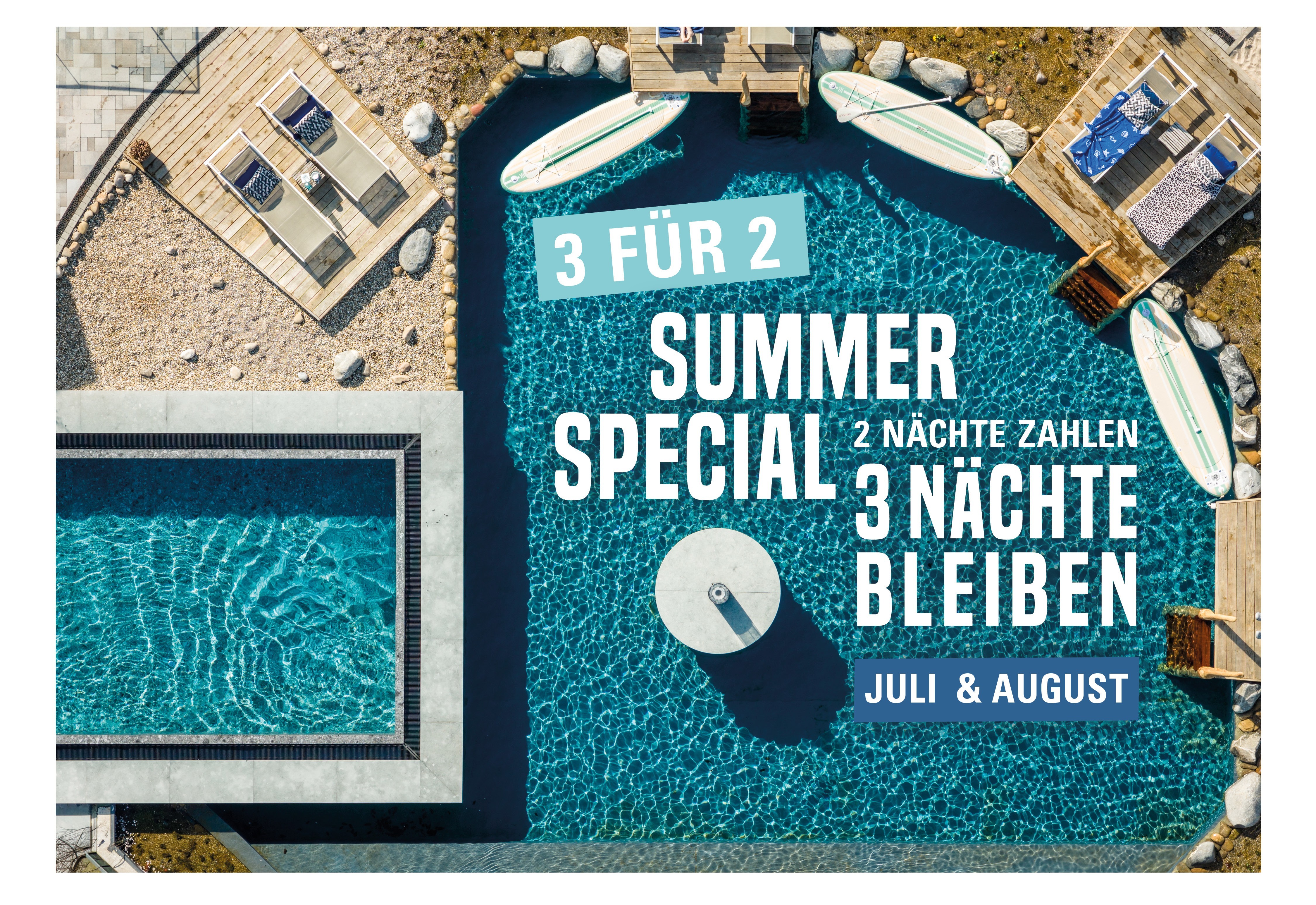 3 für 2 August Special